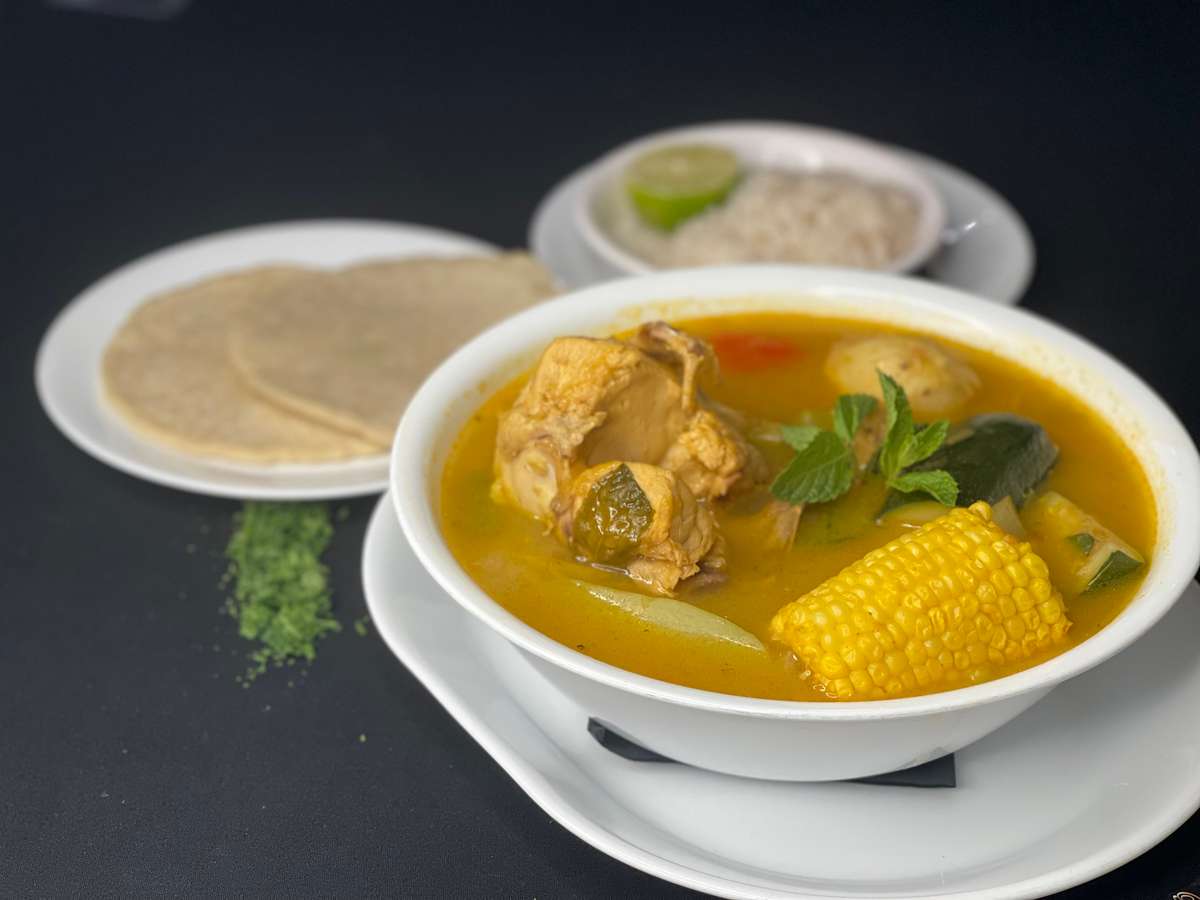 soup and tortilla
